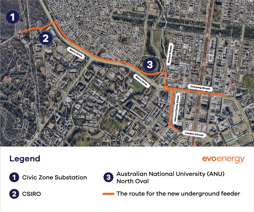 Civic Feeder Project map