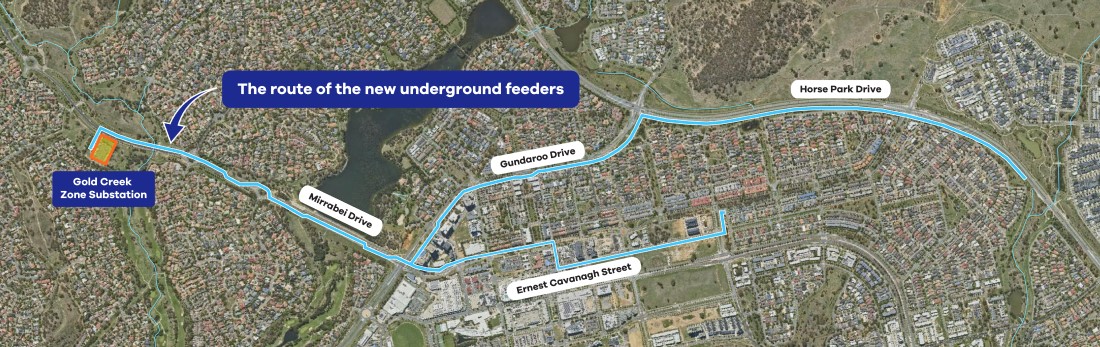Gungahlin feeders map